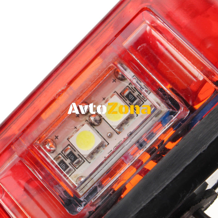 4 Led Лед Oсветление Плафон за регистрационен заден номер 12V - Avtozona