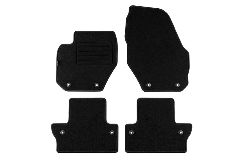 Мокетни стелки Petex за Volvo S60 (2010–2018), Rex, 4 части, черни, захват B058