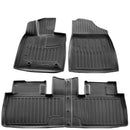 3D гумени стелки Stingray за Toyota bZ3 (EA10L) (2023+), 4 части, черни