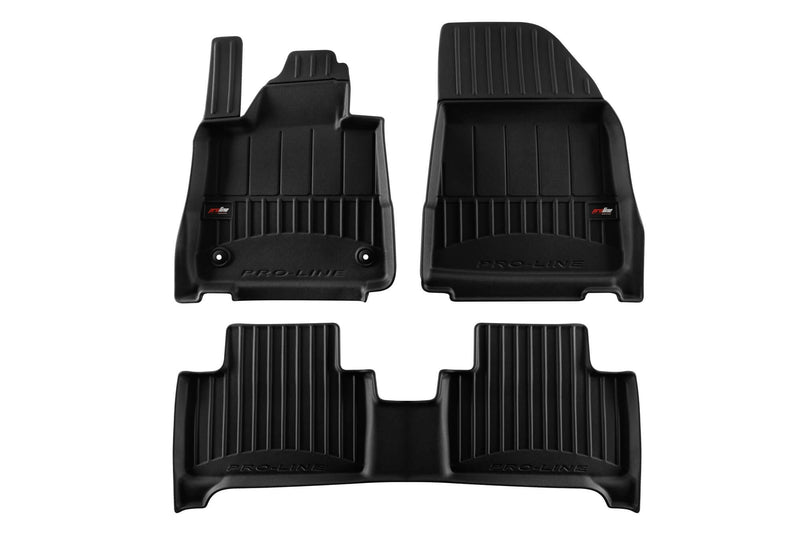 3D Гумени стелки Frogum за Volvo EX30 (2023+), 3 части, черни