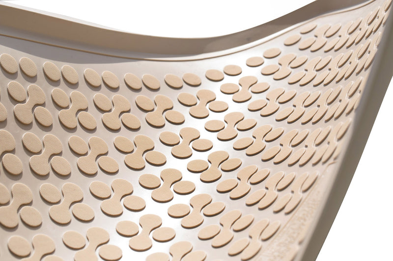 Гумени стелки Rezaw-Plast за Volvo V50 (2004–2012) – 4 части, бежови