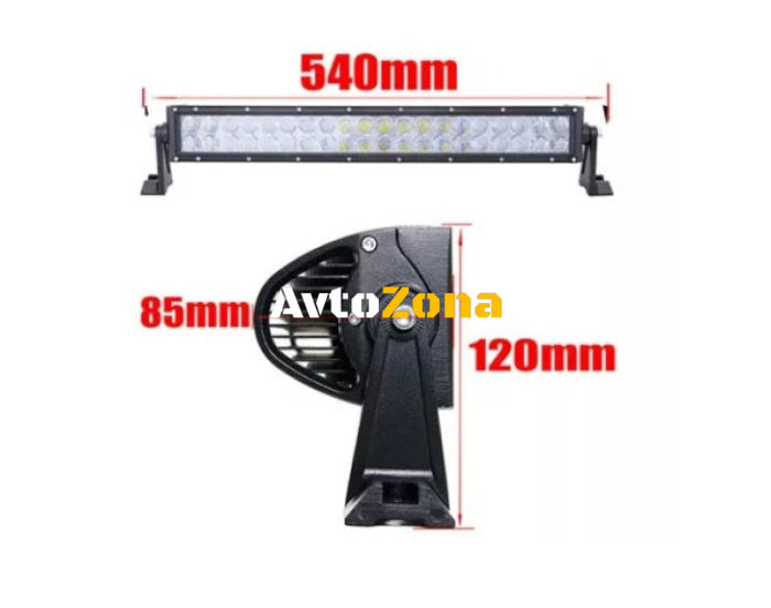 54 См 120W Мощен 4D 4Д Led Bar Лед Диоден Бар Прожектор 12V 24V 8040 Лумена - Avtozona