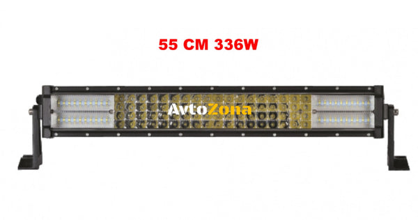 55 См 336W Мощен 7D 7Д Led Bar Лед Диоден Бар Прожектор 12V 24V 4 Редов - Avtozona