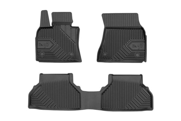 2.5D Гумени стелки Frogum №77 за BMW X6 E71 (2007–2014), 3 части, черни