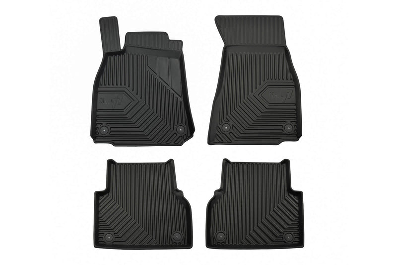 2.5D Гумени стелки Frogum №77 за Audi A6 C8 (2018+), 4 части, черни