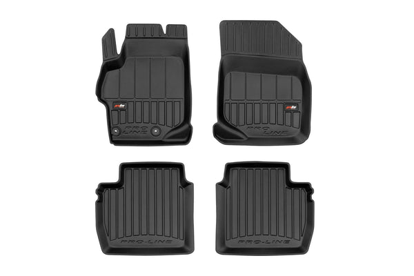 3D Гумени стелки Frogum за Peugeot 301 седан (2012+), 4 части, черни