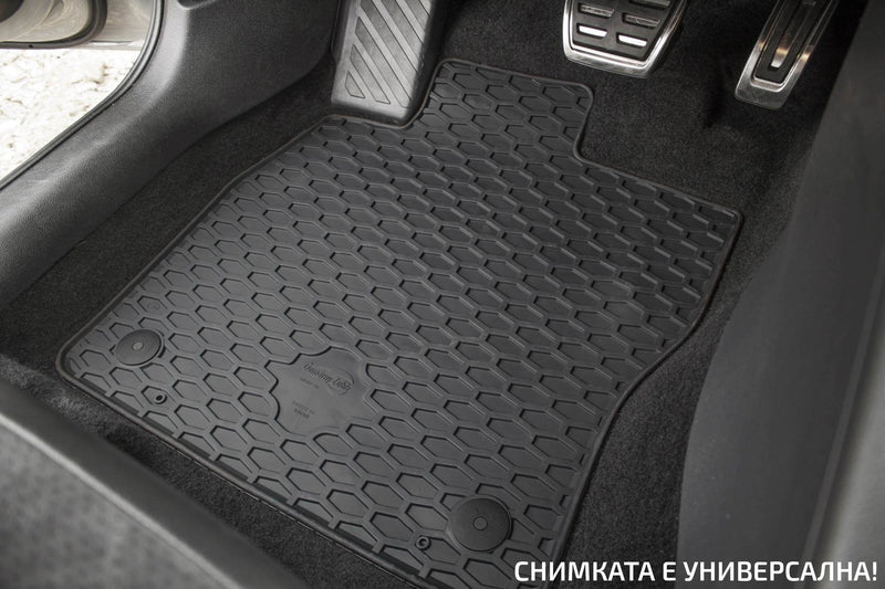 Гумени стелки Gumarny Zubri за Peugeot 208 (2019+) – 4 части, черни