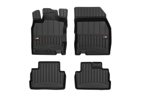 3D Гумени стелки Frogum за Nissan Qashqai (2013–2021), 4 части, черни