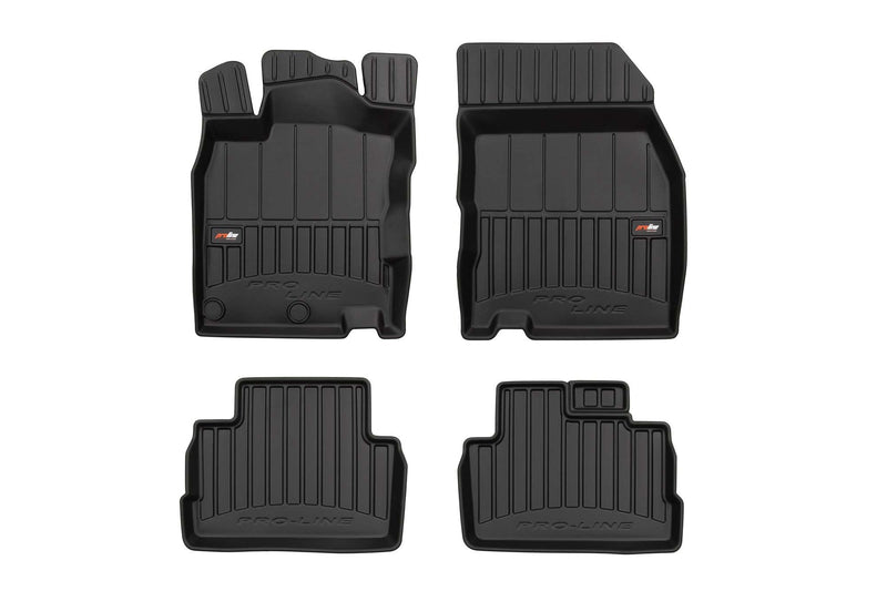 3D Гумени стелки Frogum за Nissan Qashqai (2013–2021), 4 части, черни