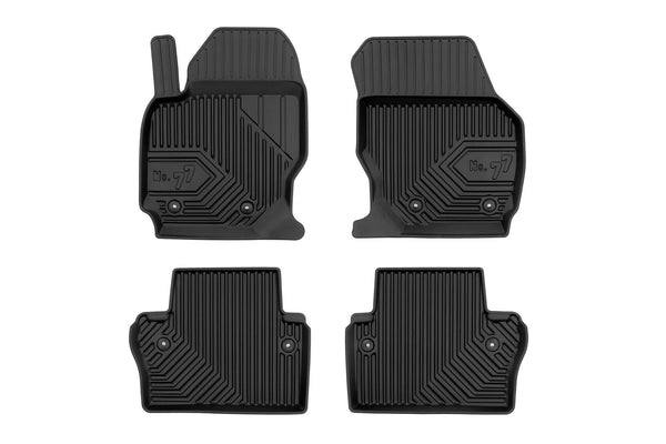 2.5D Гумени стелки Frogum №77 за Volvo XC70 (2014–2016) – 4 броя, черни