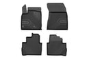 2.5D Гумени стелки Frogum №77 за Nissan Qashqai (2021+), 4 части, черни