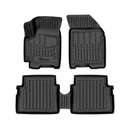 3D гумени стелки Stingray за Chevrolet Vida (2012+), 5 части, черни