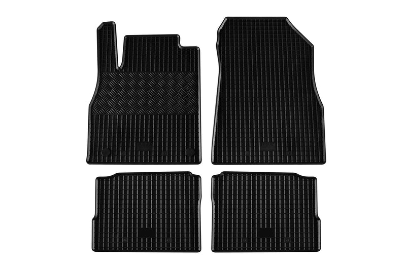 Гумени стелки Rigum за Nissan Micra (2017 +), 4 части, черни