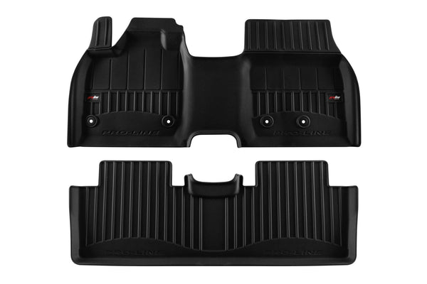 3D гумени стелки Frogum за Nissan Ariya (2022+), 2 части, черни