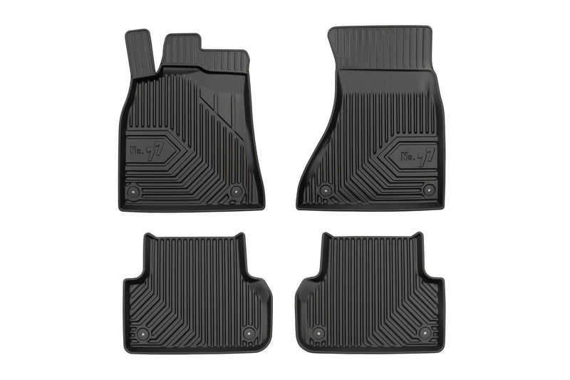 2.5D Гумени стелки Frogum №77 за Audi A5 8T Sportback (2009–2016), 4 части, черни