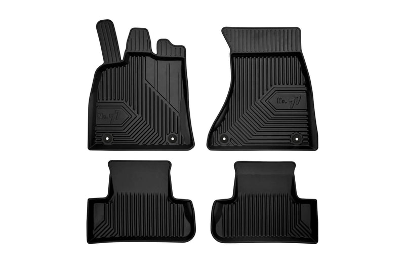 2.5D Гумени стелки Frogum №77 за Audi Q5 (2008–2017), SQ5 (2014–2017), 4 части, черни