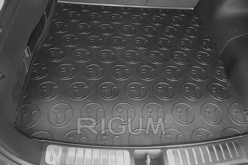 Гумена стелка за багажник Rigum за KIA Optima SW (2016+) с щампа на автомобила