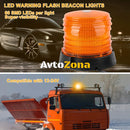 60 LED Лед Сигнална Лампа Аварийна Маяк Буркан 12V 24V С Mагнитно и Болтово Захващане - Avtozona