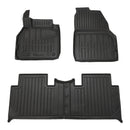 3D гумени стелки Stingray за Renault Scenic II (2003-2009), 4 части, черни