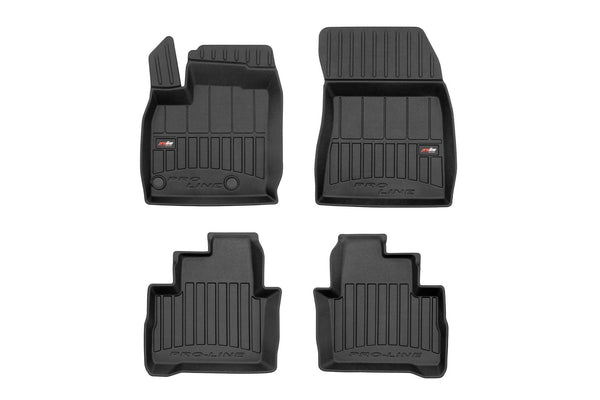 3D Гумени стелки Frogum за Nissan Qashqai (2021+), 4 части, черни