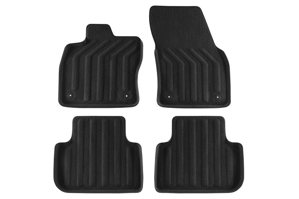 3D Мокетни стелки Gumarny Zubri за Audi Q3 (2018+) 4 части, черни