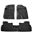 3D гумени стелки Stingray за Toyota Corolla Verso ZER/ZZE (2004-2009), 4 части, черни