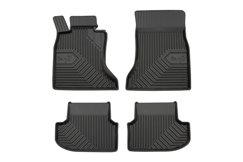 2.5D Гумени стелки Frogum №77 за BMW Серия 5 F10 седан, F11 комби xDrive (2013–2017) – 4 части, черни