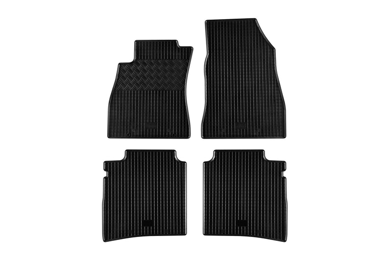 Гумени стелки Rigum за Nissan Pulsar (2014+), 4 части, черни