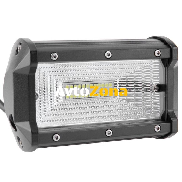 72W Led Bar Лед Бар Диоден Фар Прожектор Халоген 12-24V Flood Light Разпръсната Светлина - Avtozona