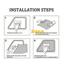 76 СМ X 3 Метра 1% Ултра Супер Тъмно Недраскащо се Професионално Авто Фолио за затъмняване на стъкла прозорци - Avtozona