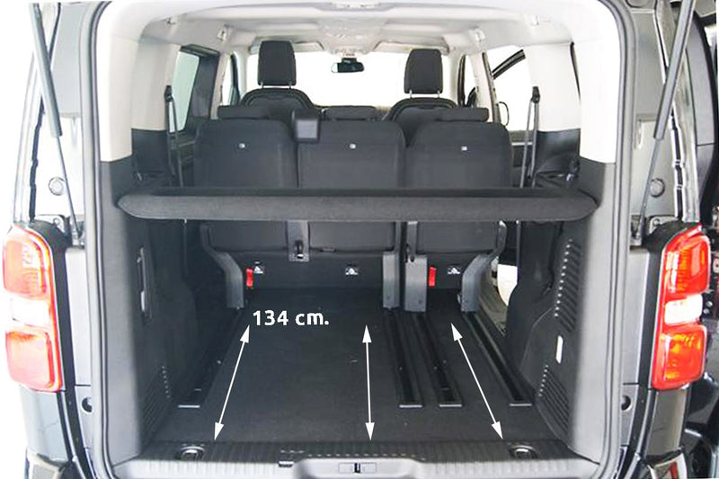 Стелка за багажник Aristar за Peugeot Expert III Traveller Medium VAN 5 пътническа версия (комби/туризъм) за 2-ри ред седалки на релси дължина 1340 мм (2016+)