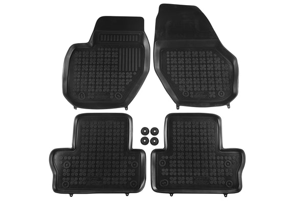 Гумени стелки Rezaw-Plast за Volvo S60 (2010–2018) – 4 части, черни