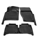 3D гумени стелки Stingray за Volkswagen Touareg II (7P) (2010-2018), 5 части, черни