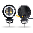 7D LED Халоген 7.5см Кръгла Диодна Работна Лампа Диоден Фар Прожектор Задна Светлина 20W 1000lm 12V/24V - Avtozona