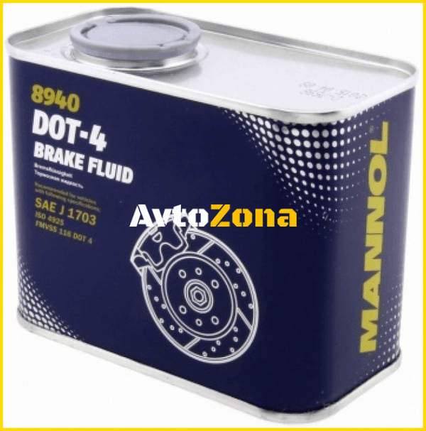 Спирачна течност 8940/3002 DOT-4 MANNOL /0.500 мл./ - Avtozona