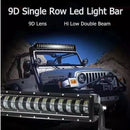 9D 114 см LED Бар - Hi/Lo Къси и Дълги Светлини 320W 🌟 - Avtozona
