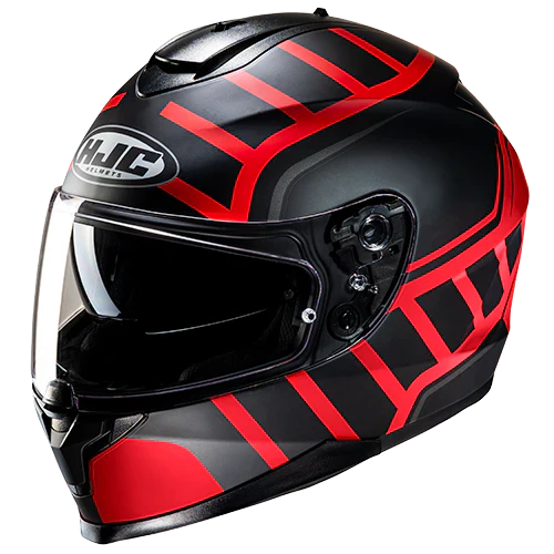 Каска HJC C70N Holt Black/Red - Avtozona