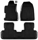 Ταπέτα από καουτσούκ Rezaw-Plast για Honda Civic (2001-2006), 3 πόρτες - 3 τεμάχια, μαύρο