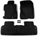 Ταπέτα από καουτσούκ Rezaw-Plast για Honda Civic sedan (2006-2011), 3 τεμάχια, μαύρο