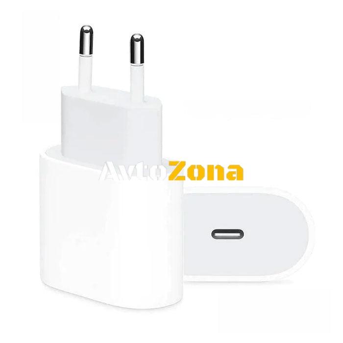 Комплект адаптер 20W Type-C и кабел USB-C - Avtozona