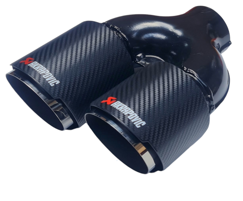 Akrapovic διπλή απόληξη εξάτμισης - Carbon (2x90mm)