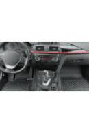 3D Гумени стелки Sahler за BMW 1 Series F20/F21 (2011–2018), 5 части, черни