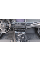 3D Гумени стелки Sahler за BMW 5 Series F10 (2013–2016), 5 части, черни