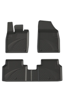 3D Гумени стелки Sahler за Volkswagen ID.4 (2020+), 5 части, черни