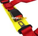 Предпазен колан 4-точков – Червен - Avtozona