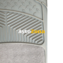 Универсални гумени стелки с мокет - сиви - Avtozona