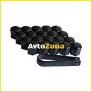 ДЕКОРАТИВНИ КАПАЧКИ ЗА БОЛТОВЕ НА ДЖАНТИТЕ 19ММ - ЧЕРНИ - Avtozona