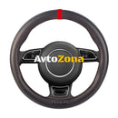 Калъф за волан Sparco – черен с червено M 38 см - Avtozona