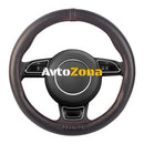 Калъф за волан Sparco - Черен/Червен шев - Avtozona