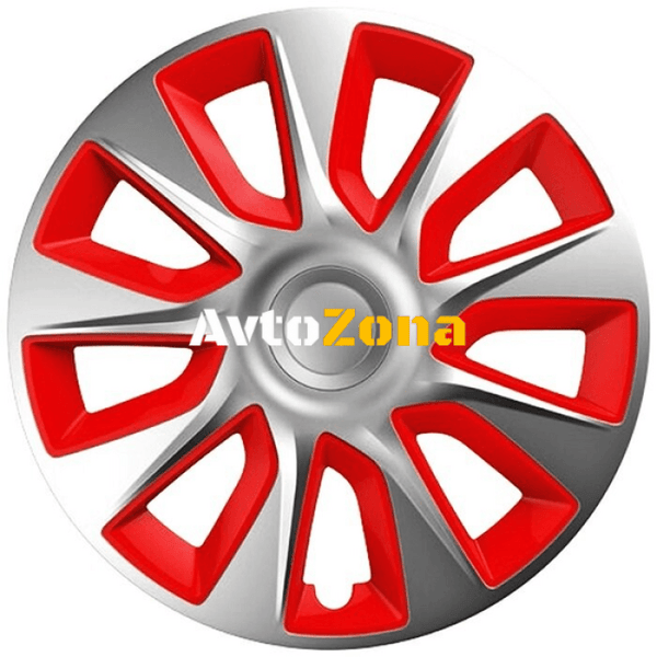 ТАСОВЕ ЗА ДЖАНТИ 14’’ VERSACO STRATOS SILVER / RED - 4бр. в к-т - Avtozona